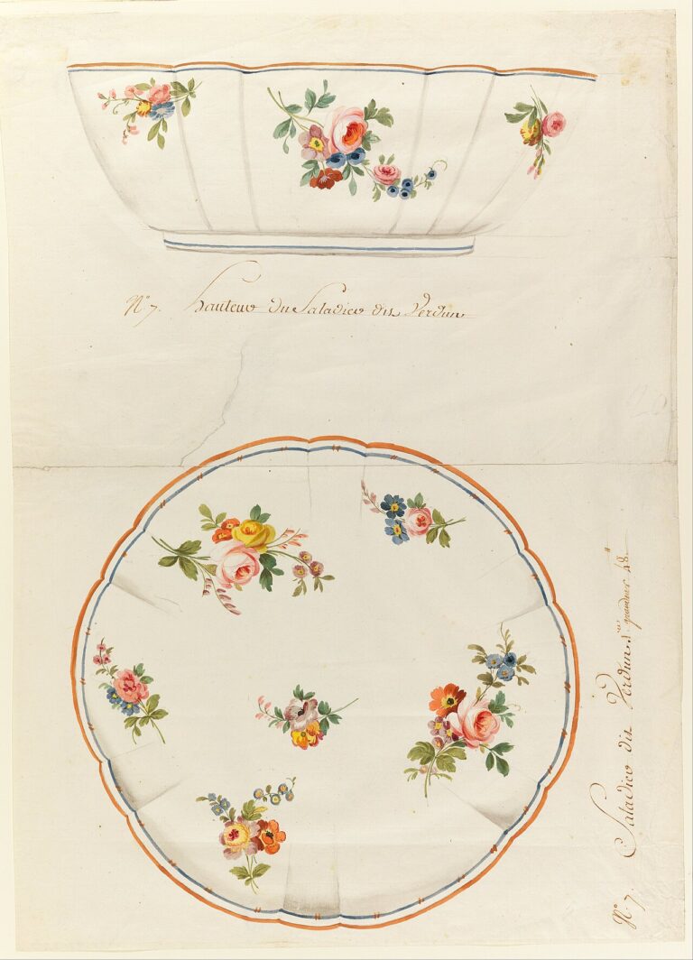 Design for a Painted Porcelain Scalloped Salad Bowl, for Sèvres Porcelain Manufacturytitle QS:P1476,en:"Design for a Painted Porcelain Scalloped Salad Bowl, for Sèvres Porcelain Manufactury"label QS:Len,"Design for a Painted Porcelain Scalloped Salad Bowl, for Sèvres Porcelain Manufactury"