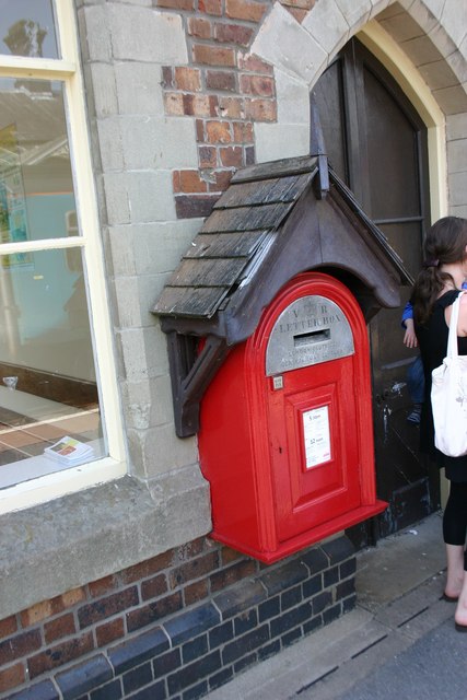 Victorian letter box on Llandrindod Wells Railway Station