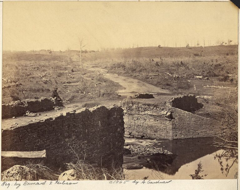 Virginia, Bull Run. Ruins of Stone Bridge