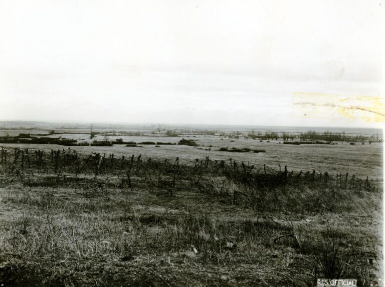 Battlefield for 322nd Observation Post, 10 November . From the Captain Albert T. Willis Collection, PhC.21; World War I scenes in England and France associated with the 322nd Infantry