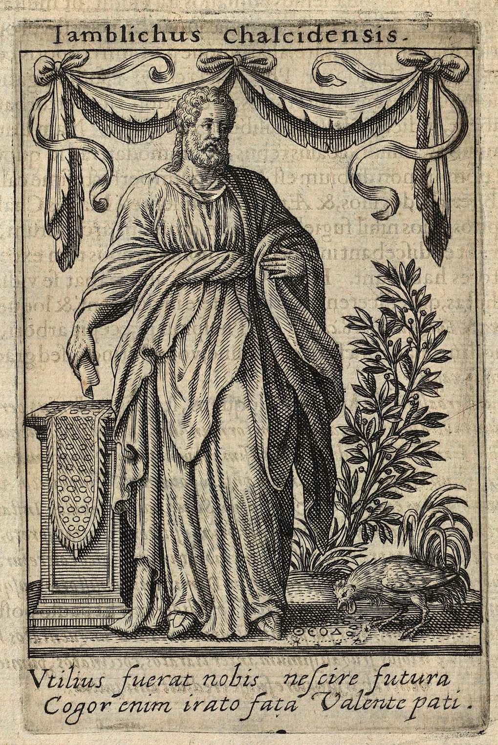 Johann Theodor de Bry engraving of Iamblichus Chalcidensis