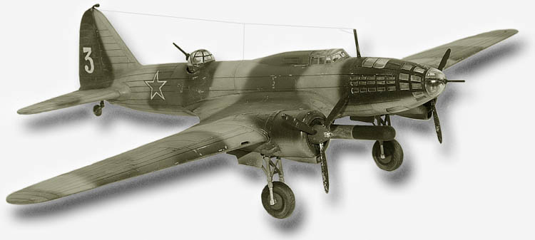 Ilyushin Il-4 bomber in flight