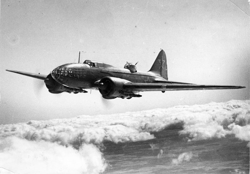 Ilyushin Il-4 bomber aircraft side view