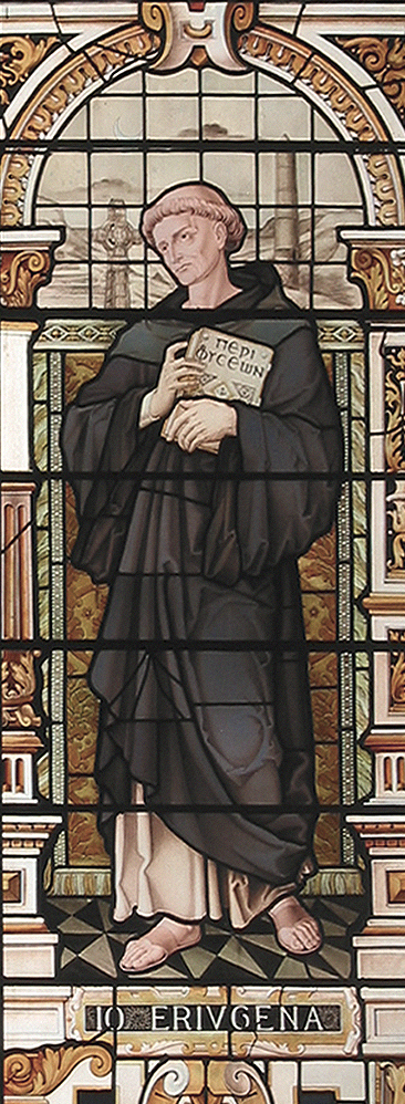 John Scotus Eriugena stained-glass likeness