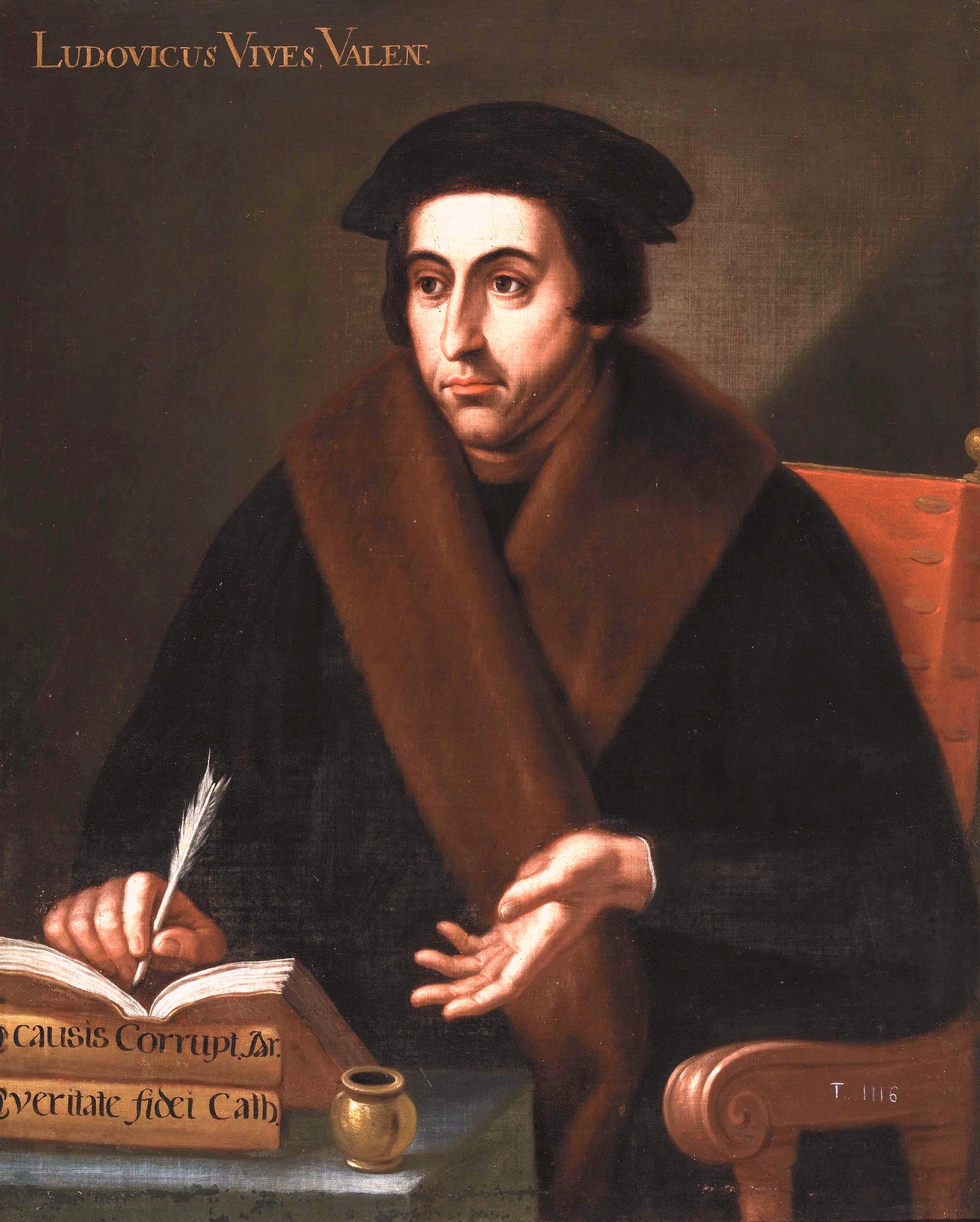 Anonymous portrait of Juan Luis Vives, Museo del Prado