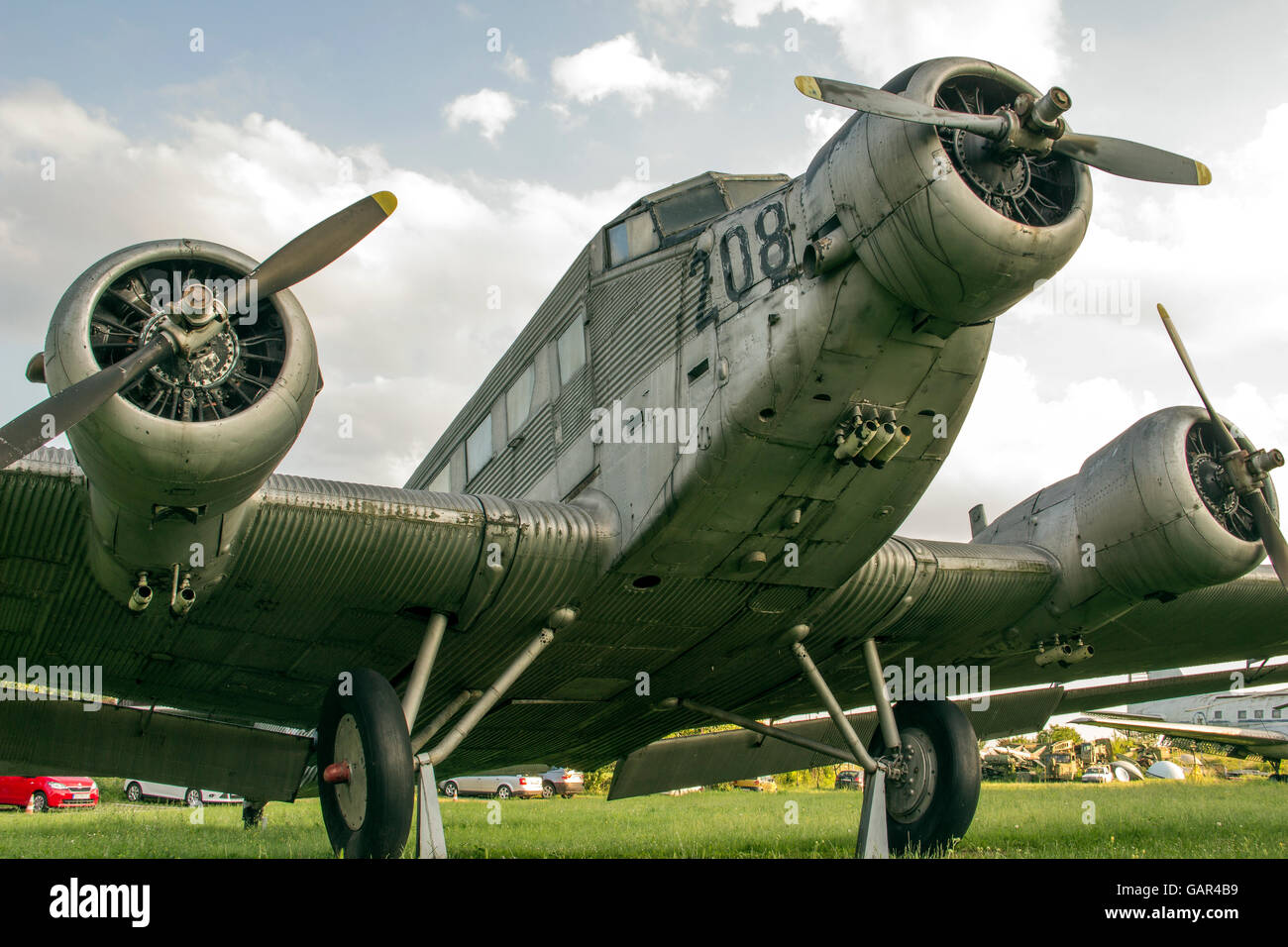 Junkers Ju 52 - The Belgrade Aviation Museum, Serbia - The Junkers Ju 52 aircraft Stock
