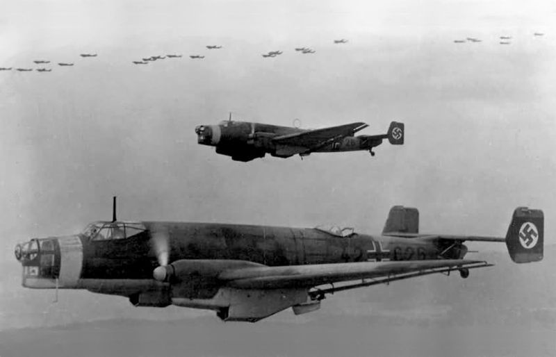Junkers Ju 86 - Junkers Ju 86 de la Luftwaffe en formation