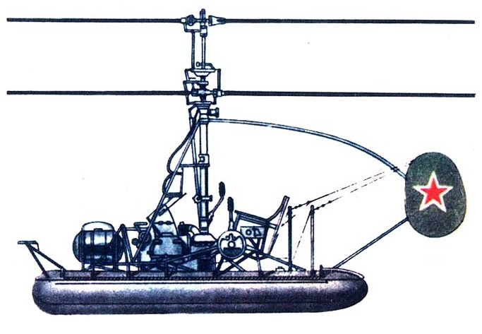 Kamov Ka-10 helicopter side view