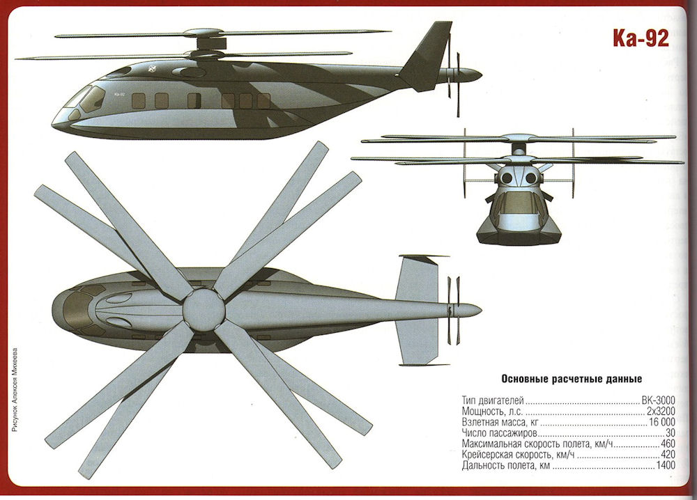 Kamov Ka-92 - Kamov Ka-92 helicopter