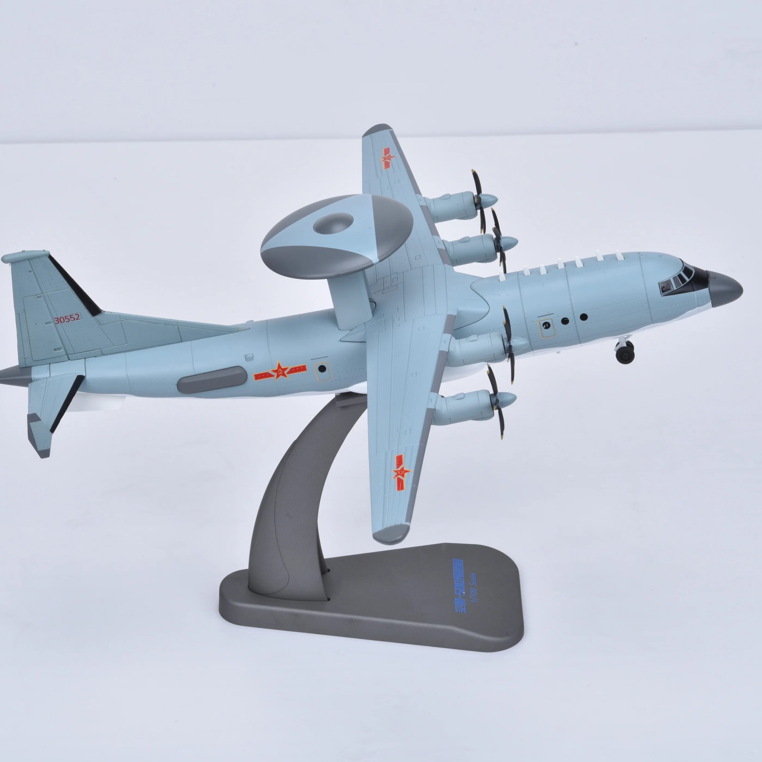 KJ-500 - 1/100 KJ-500 AWACS Aircraft Metal Scale Model Home Display Collection - Military Shopping