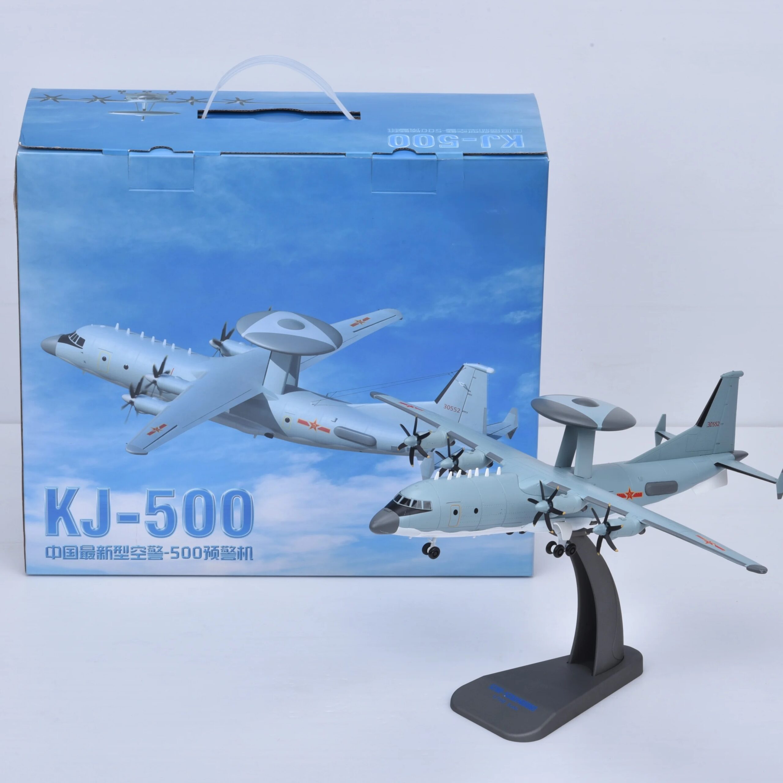 KJ-500 - 1/100 KJ-500 AWACS Aircraft Metal Scale Model Home Display Collection - Military Shopping