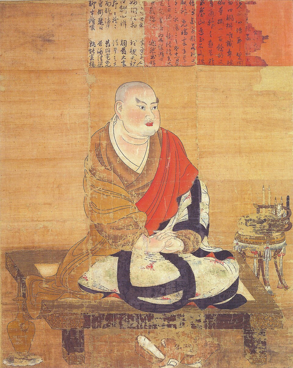 Jion Daishi, traditional portrait of Kuiji at Yakushiji