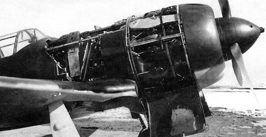 Lavochkin La-5 fighter on the ground