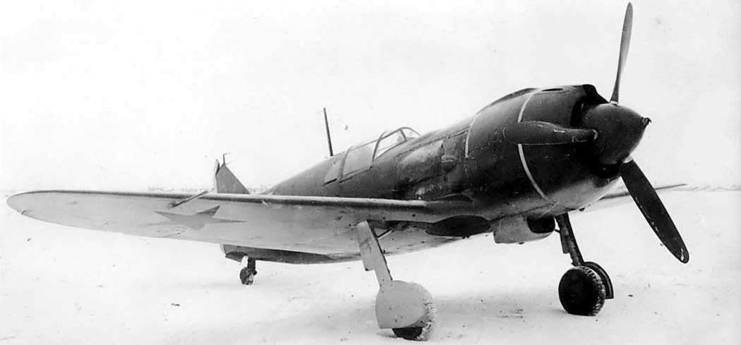 Lavochkin La-5 parked fighter aircraft
