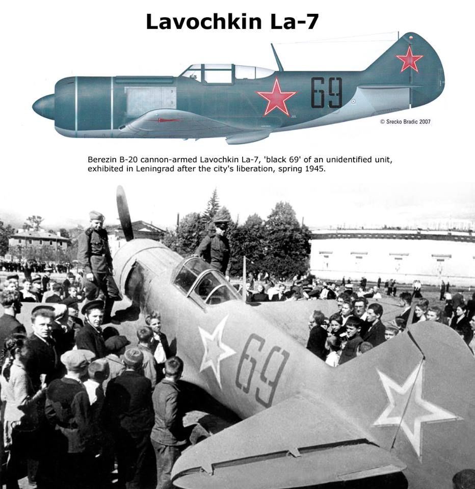 Lavochkin La-7 - Lavochkin La-7 Wwii fighter planes, Wwii aircraft, Fighter planes