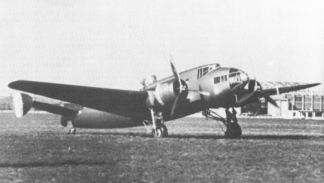 LeO 451 bomber on the ground in front-quarter view
