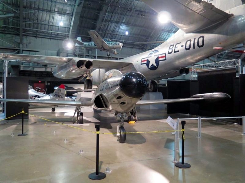 F-94 Starfire 50-010 displayed indoors in a museum hangar.