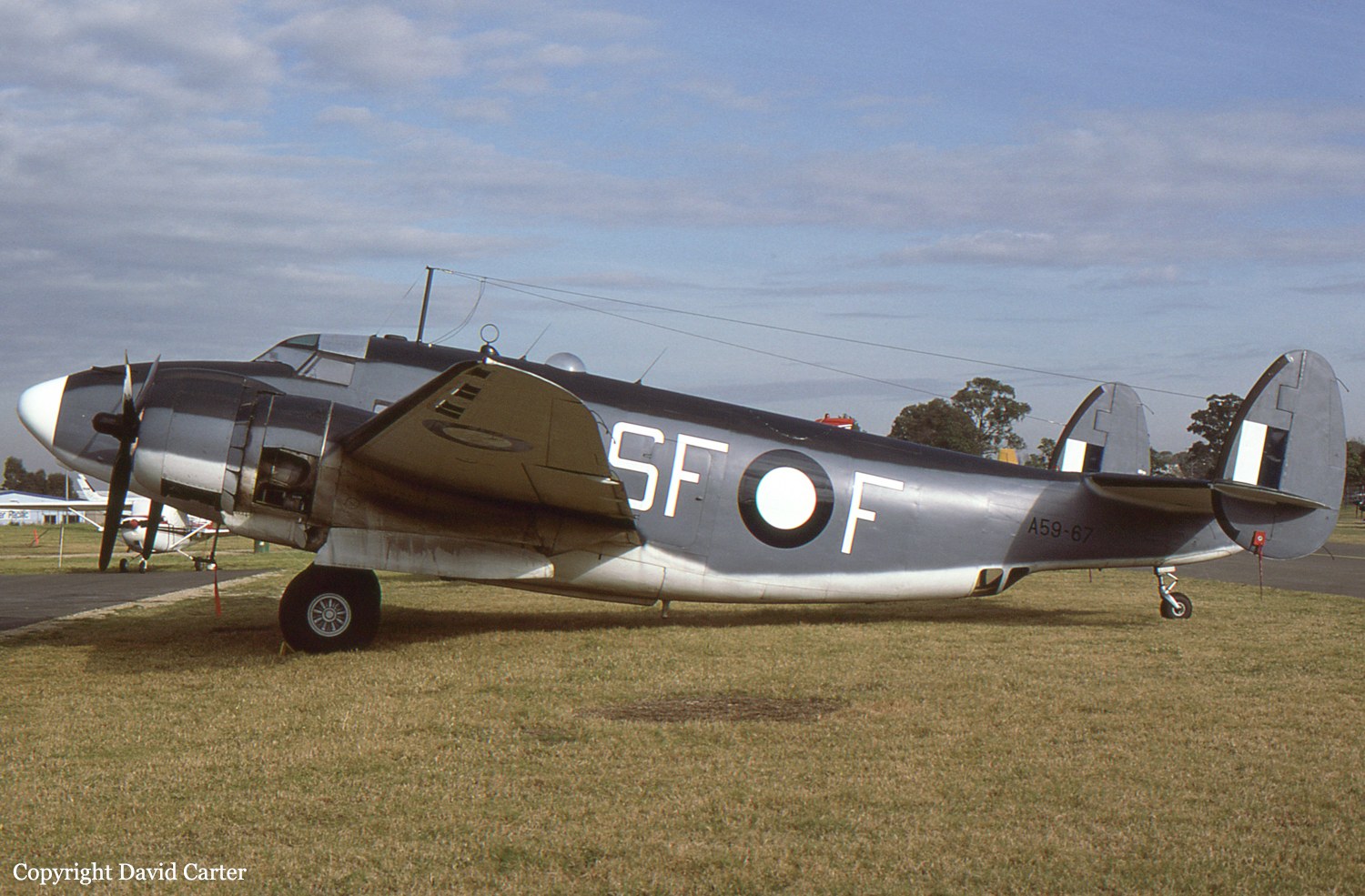 PV-1 Ventura 5F-F displayed on grass in side view.
