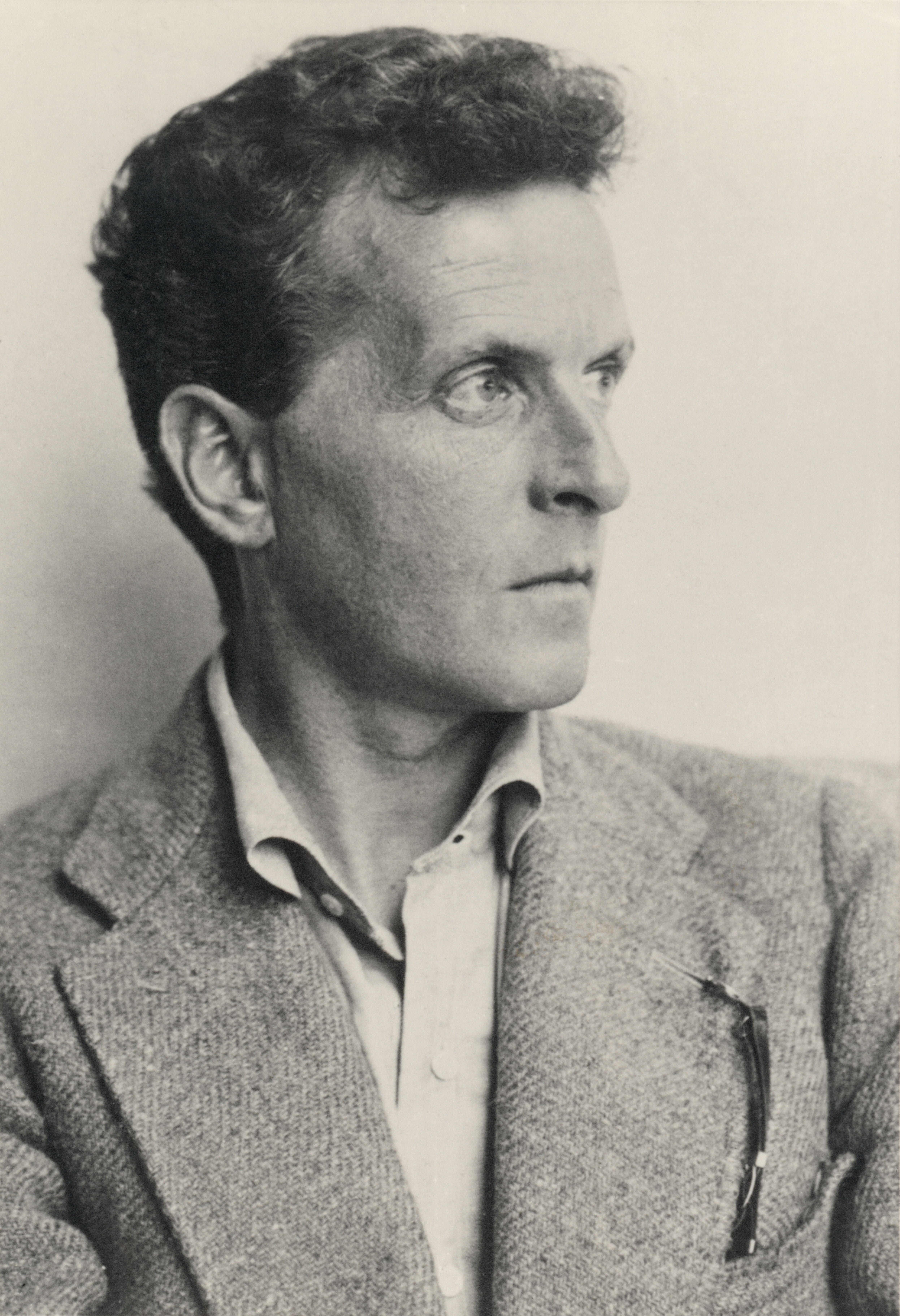 Ludwig Wittgenstein, photographic portrait.