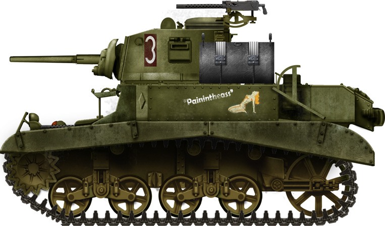 M3 Stuart military land vehicle image 1