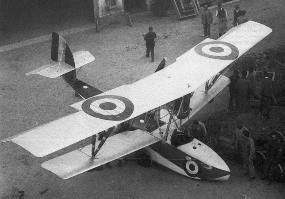 Macchi M.5 flying boat viewed from above