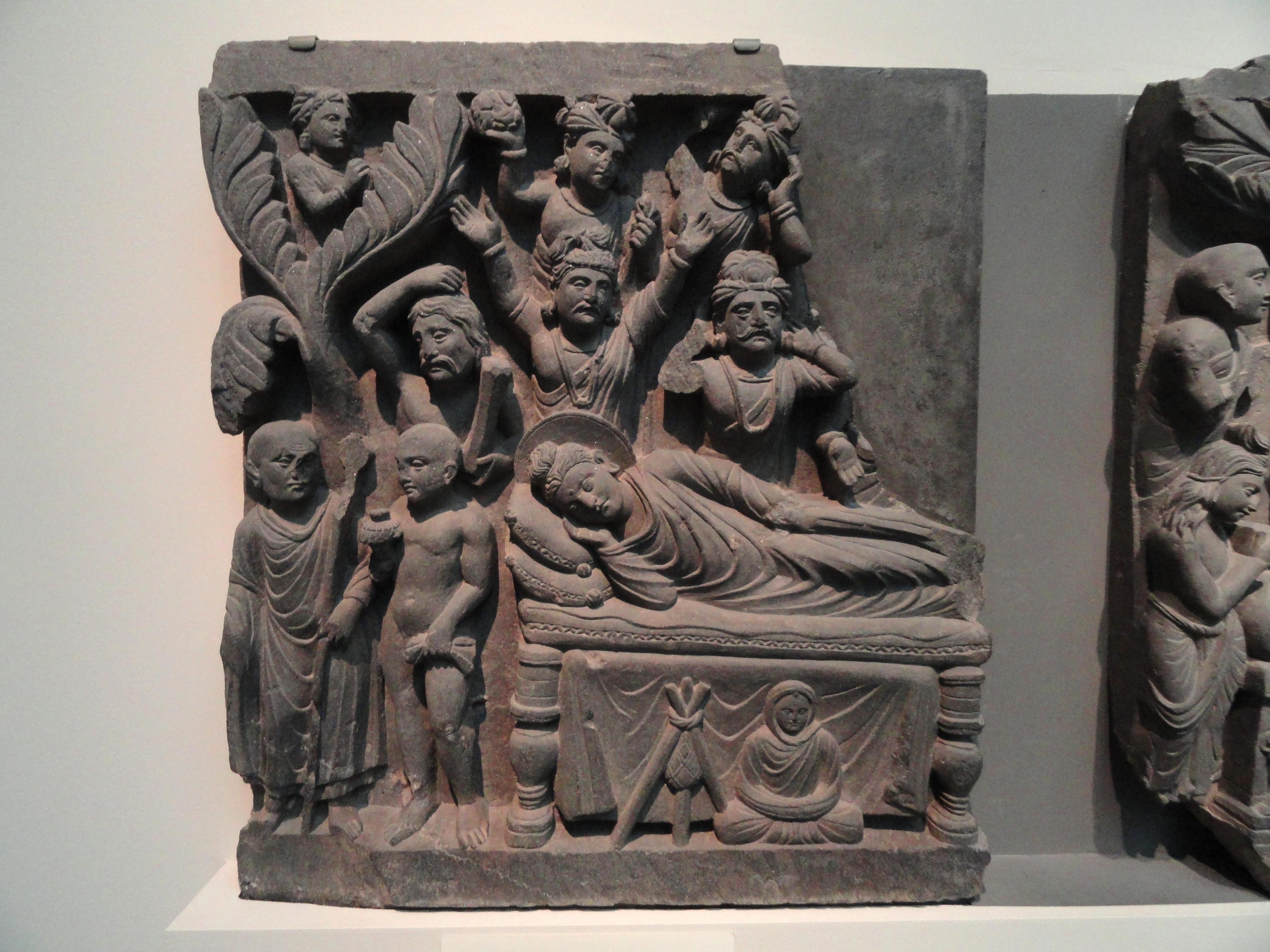 Mahākāśyapa meets an Ājīvika relief