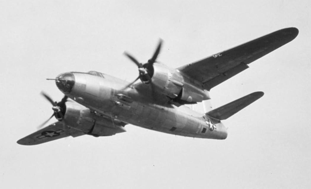 Martin B-26 Marauder in flight side view