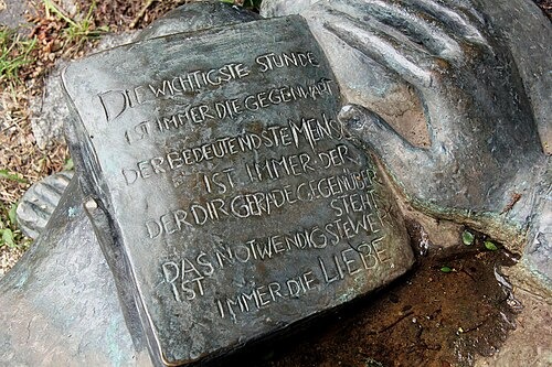Meister Eckhart: Bad Worishofen Meister Eckhart sculpture