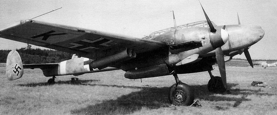 Messerschmitt Bf 110 parked on the ground