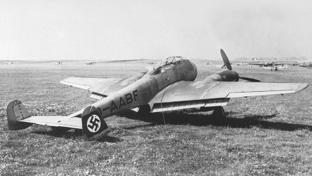 Messerschmitt Me 210 parked on an airfield