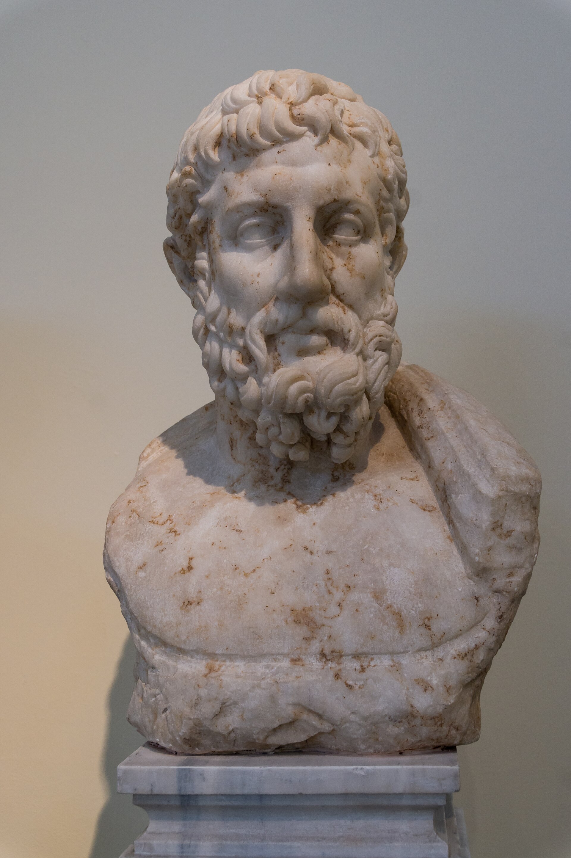 Bust of Metrodorus at the National Archaeological Museum of Athens