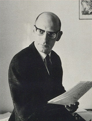 Michel Foucault on the 1970 dust jacket of The Order of Things