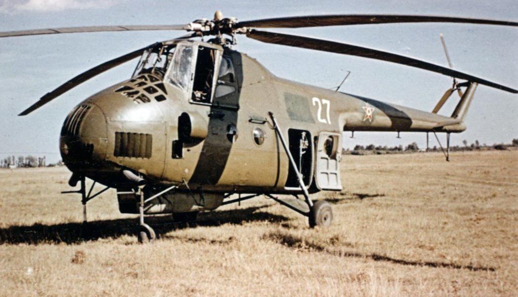Mil Mi-4 Soviet transport helicopter operational view