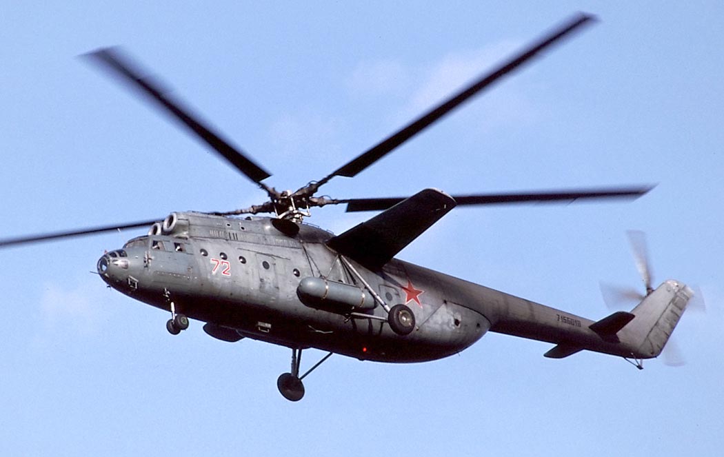Mil Mi-6 heavy-lift helicopter on the ground