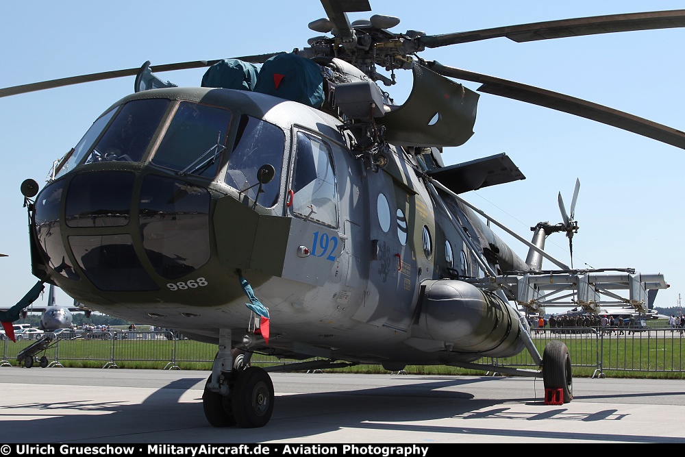 Mil Mi-8 transport helicopter front quarter view