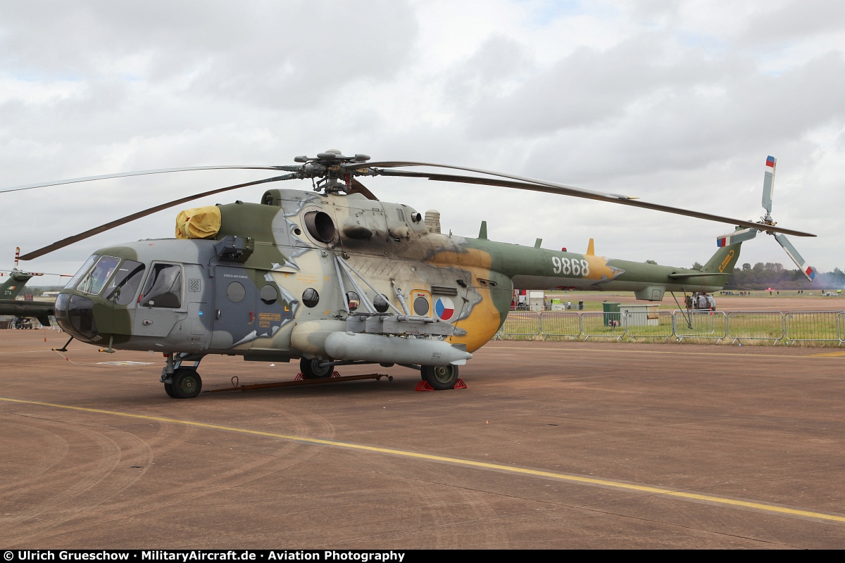 Mil Mi-8 transport helicopter at RIAT 2023