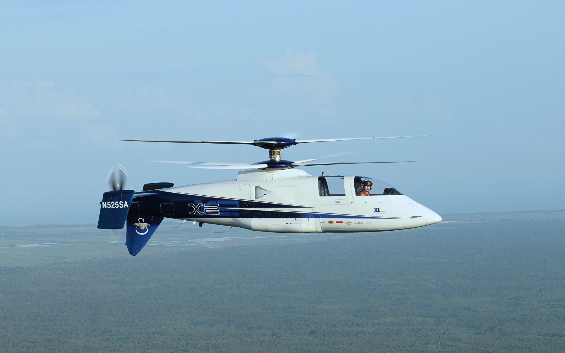 Mil Mi-X1 high-speed helicopter concept in flight