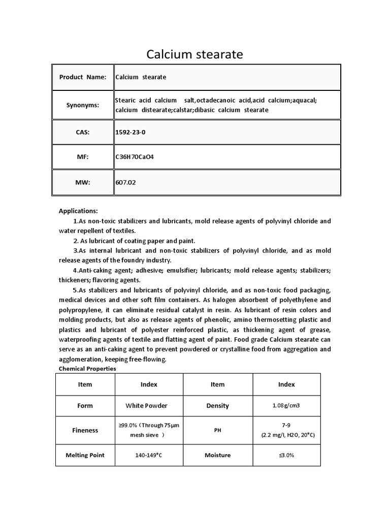 Calcium Stearate