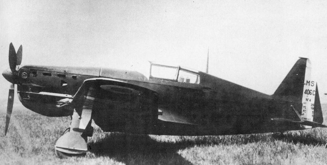 Morane-Saulnier M.S.406 parked side view