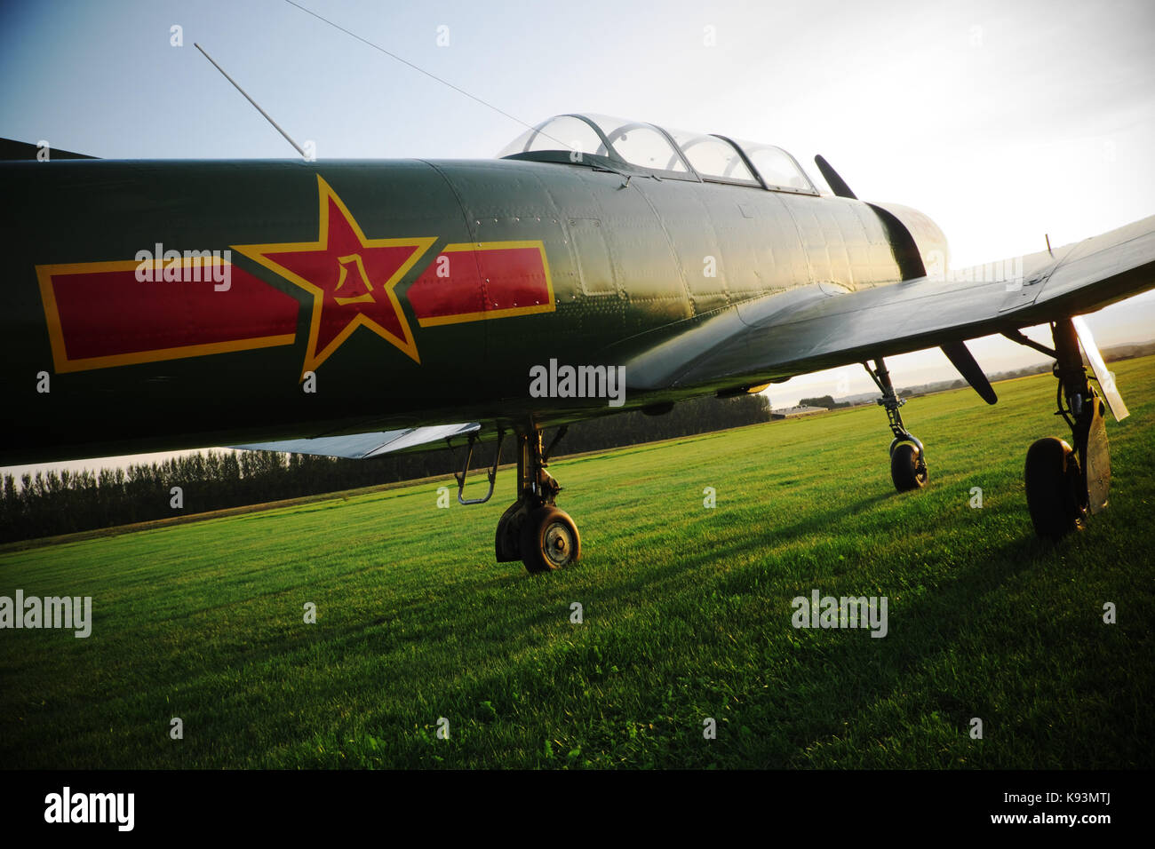 Nanchang CJ-6 - Nanchang CJ-6 training aircraft built in China in the 1960s Stock Photo