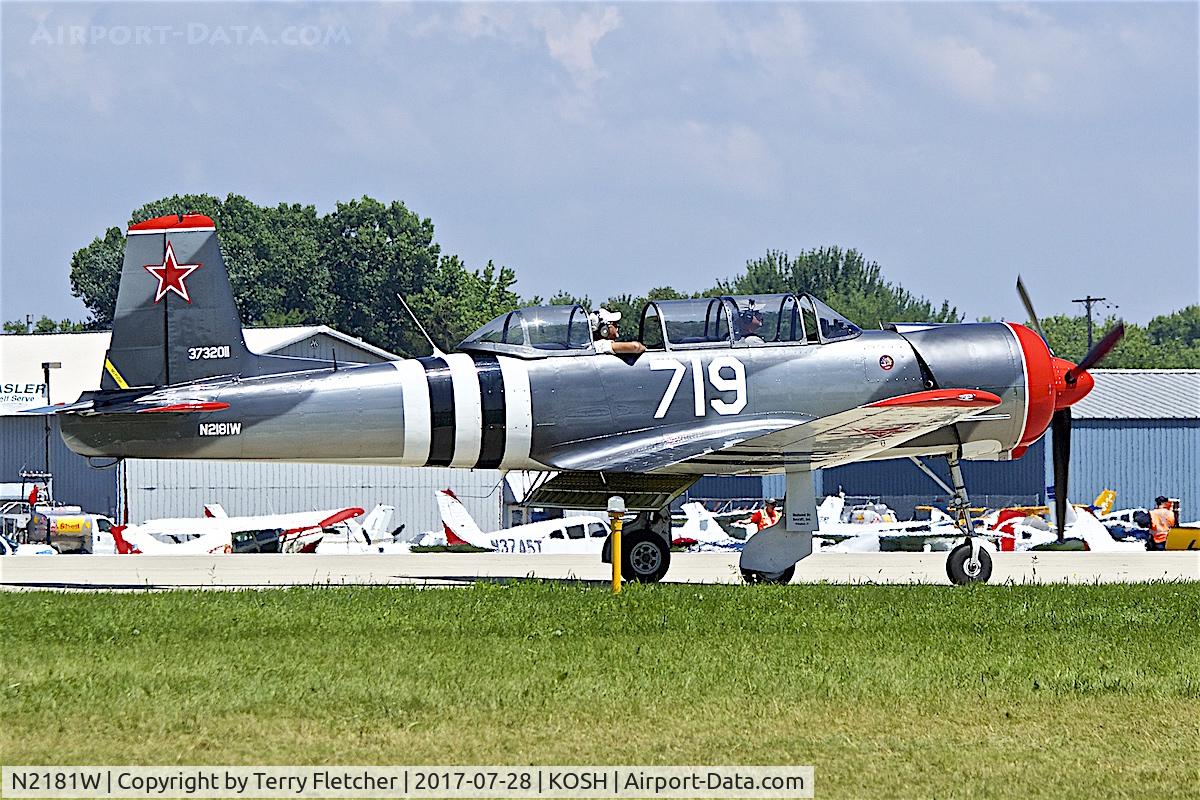 Nanchang CJ-6 - Aircraft N2181W (Nanchang CJ-6 C/N 3732011) Photo by Terry Fletcher