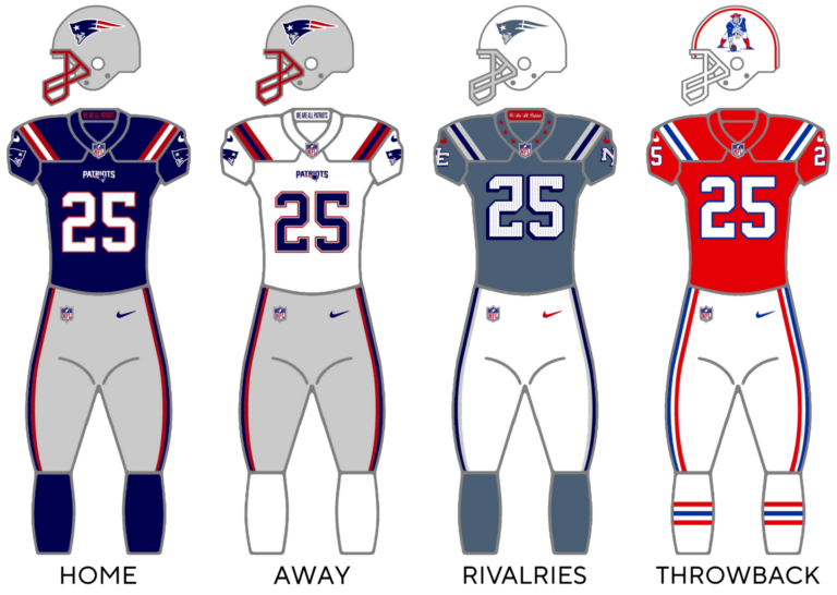 New England Patriots uniform graphic