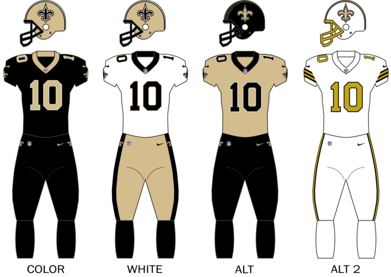 New Orleans Saints uniform graphic
