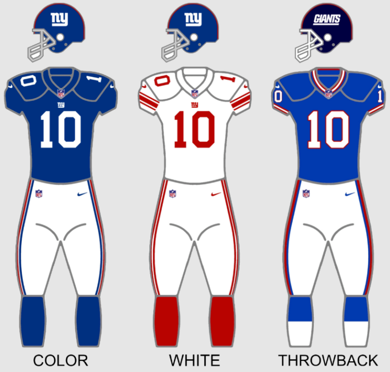 New York Giants uniform graphic