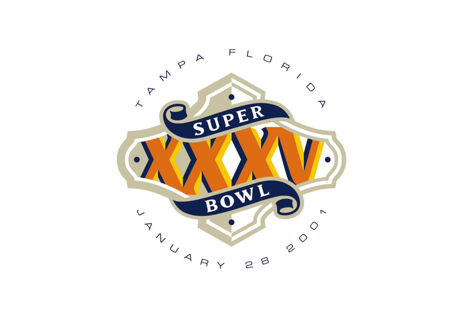 NFL Season 2000 Super Bowl XXXV logo