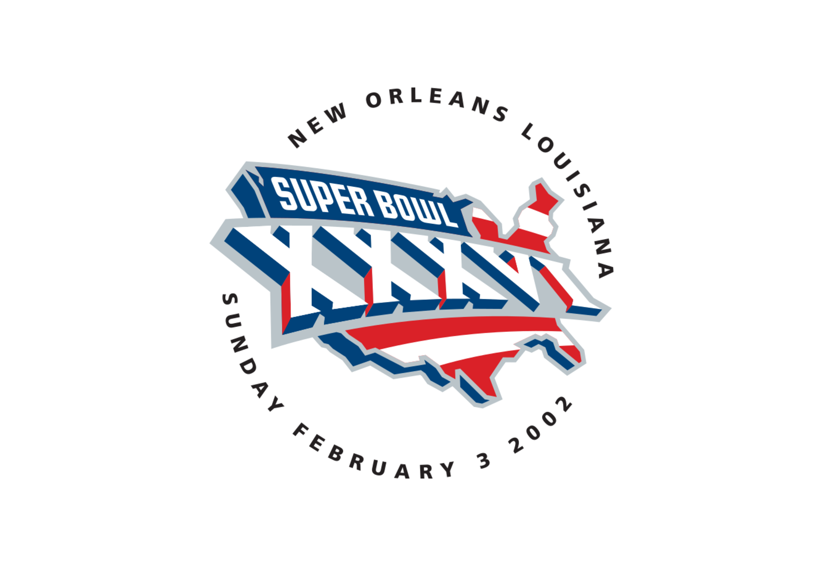 NFL Season 2001 Super Bowl XXXVI logo