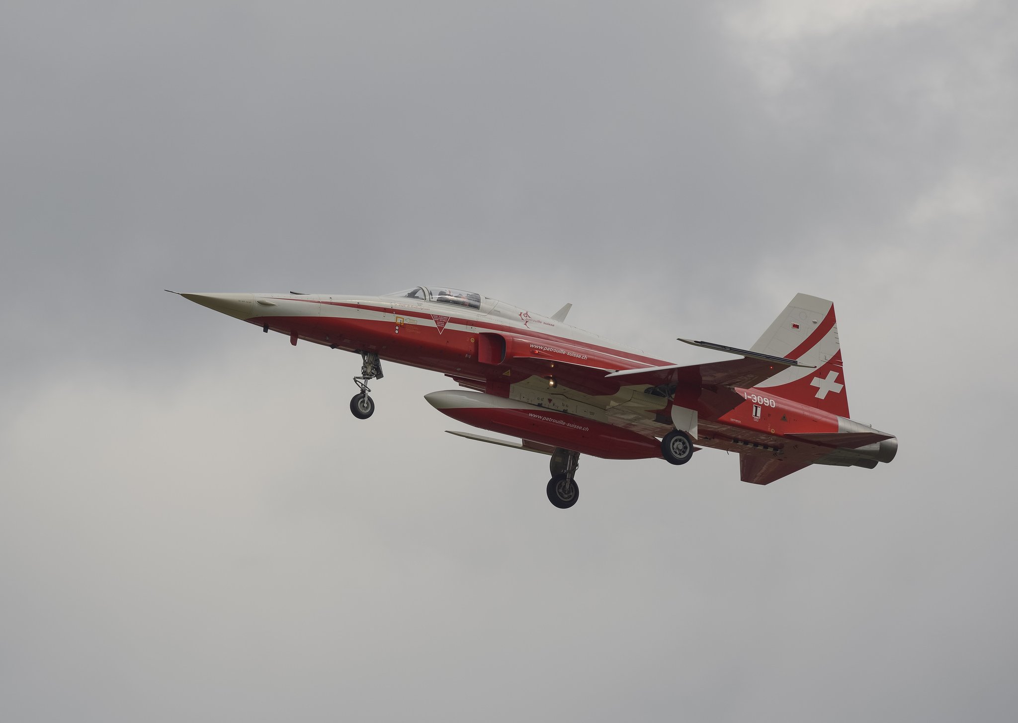 Northrop F-5 Freedom Fighter - air, Aircraft, Aviation, Patrouille, Suisse, Jet, Acrobatic, Northrop