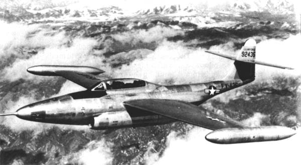 Northrop F-89 Scorpion aircraft in formation flight