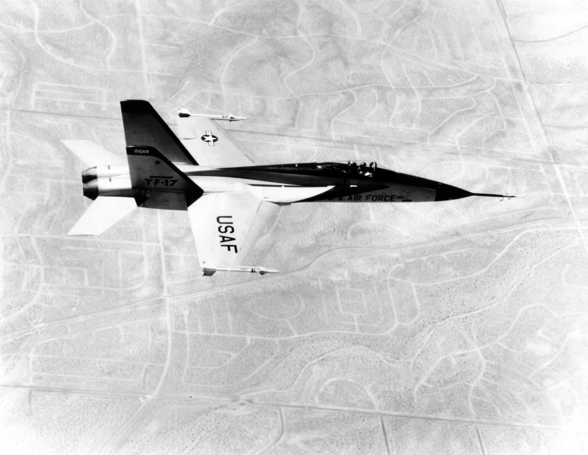 Northrop YF-17 Cobra - 1974 Northrop YF-17 Cobra on flight test
