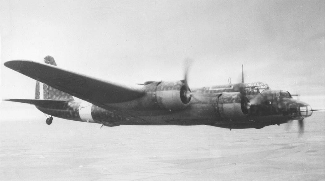 Piaggio P.108 heavy bomber in level flight